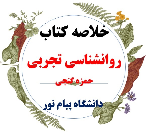  دانلود خلاصه درس روانشناسی تجربی ( رشته روانشناسی ) / نویسنده : دکتر حمزه گنجی / انتشارات دانشگاه پیام نور 